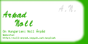 arpad noll business card
