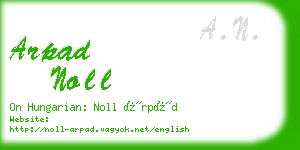 arpad noll business card